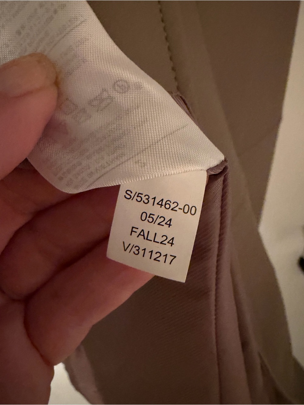 Banana Republic Taupe Faux Vegan Leather Blazer Size 2 Like New Excellent - Picture 9 of 9